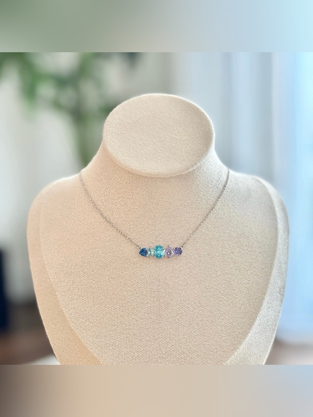 Ring Bomb Party OG Necklace RBP8223 "Let's Be Together" Rhodium/Multicolored..